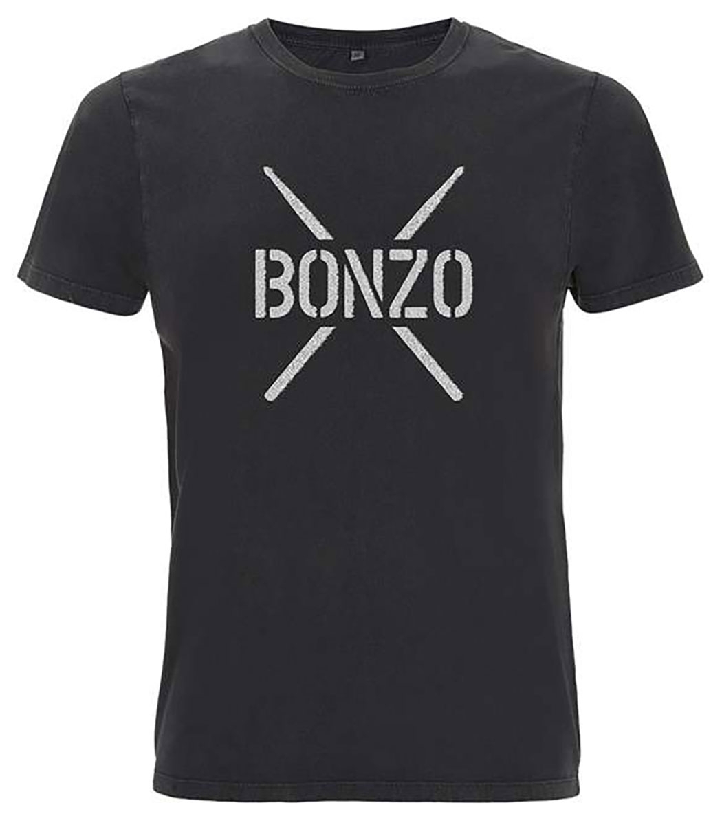 John Bonham T-Shirt Medium - Bonzo Stencil - Image 1