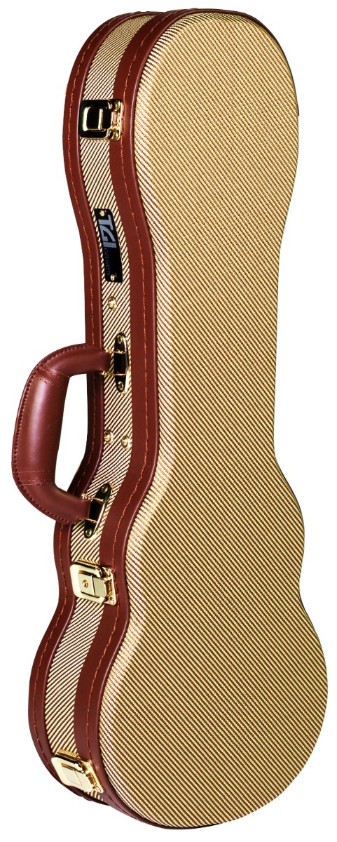 TGI Soprano Ukulele Tweed Wooden Case - Image 1