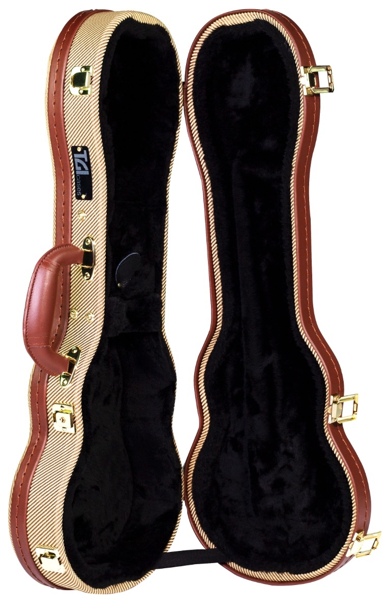 TGI Soprano Ukulele Tweed Wooden Case - Image 3