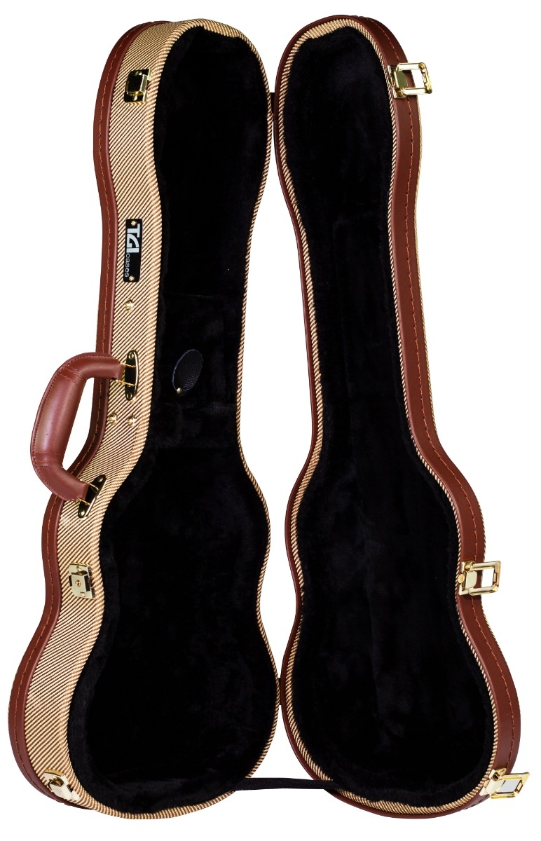 TGI Tenor Ukulele Tweed Wooden Case - Image 3
