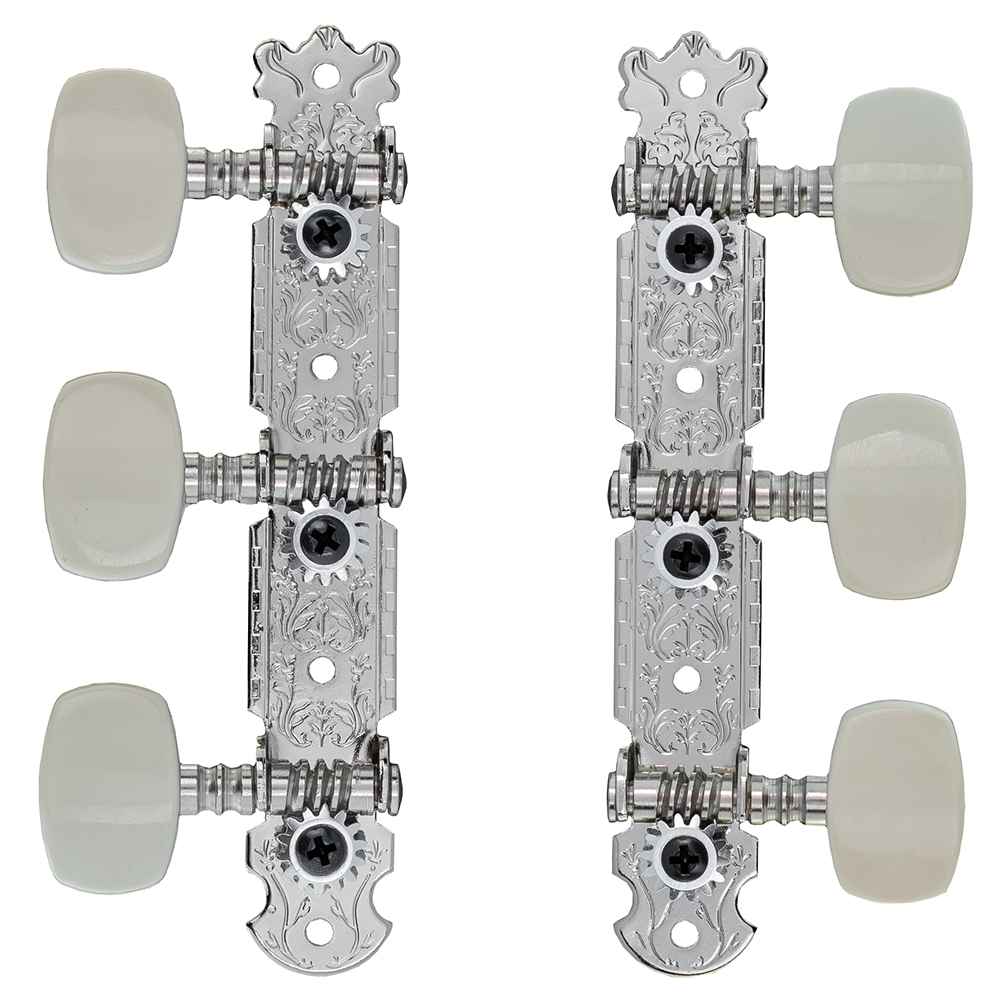 TGI Machineheads. Classical 3 in a Line. Nickel. - Image 1