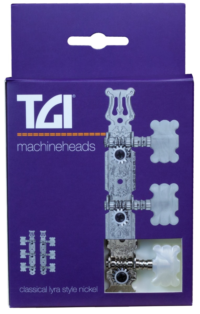 TGI Machineheads. Classical 3 in a Line. Lyra Style. Nickel - Image 2