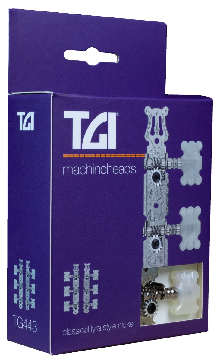 TGI Machineheads. Classical 3 in a Line. Lyra Style. Nickel - Image 3