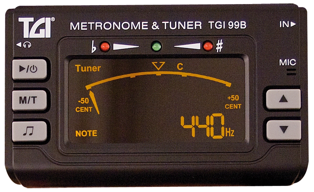 TGI Tuner Chromatic Tuner & Metronome with Clip On Sensor - Image 2