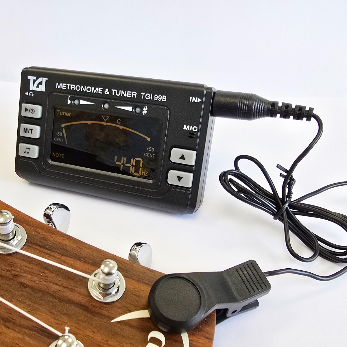 TGI Tuner Chromatic Tuner & Metronome with Clip On Sensor - Image 3