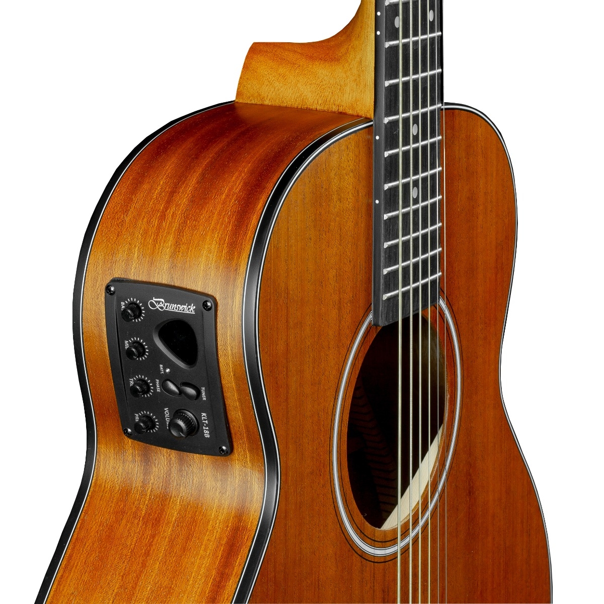 Brunswick Super Mini 3/4 Size Electro Mahogany - Image 3