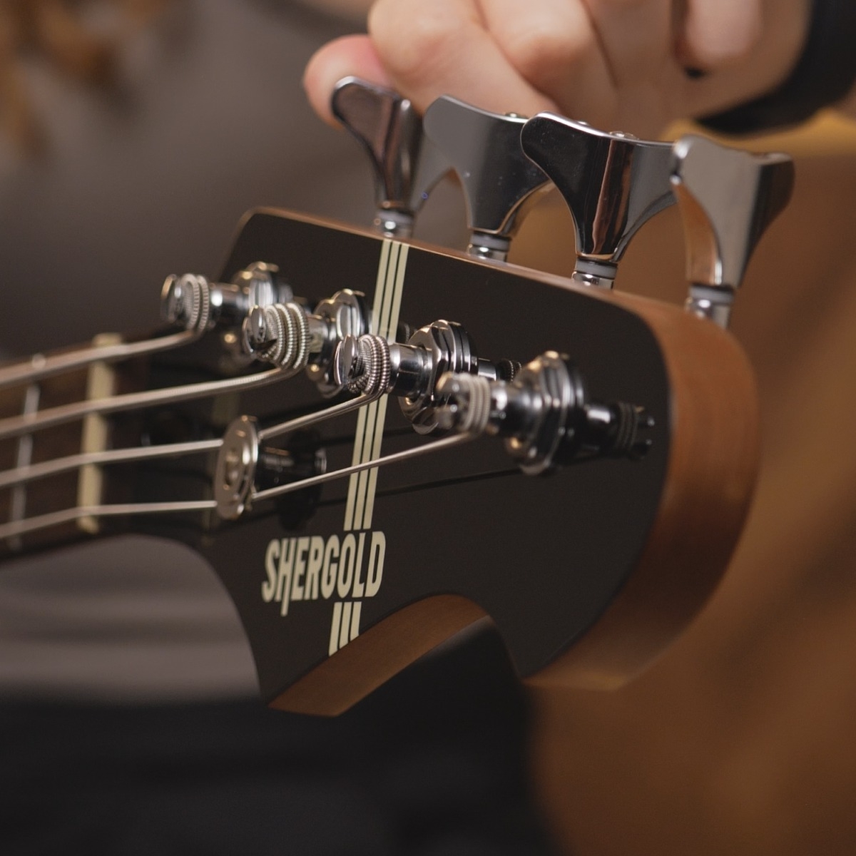 Shergold Telstar Standard Bass SBT14 Black Gloss - Image 9