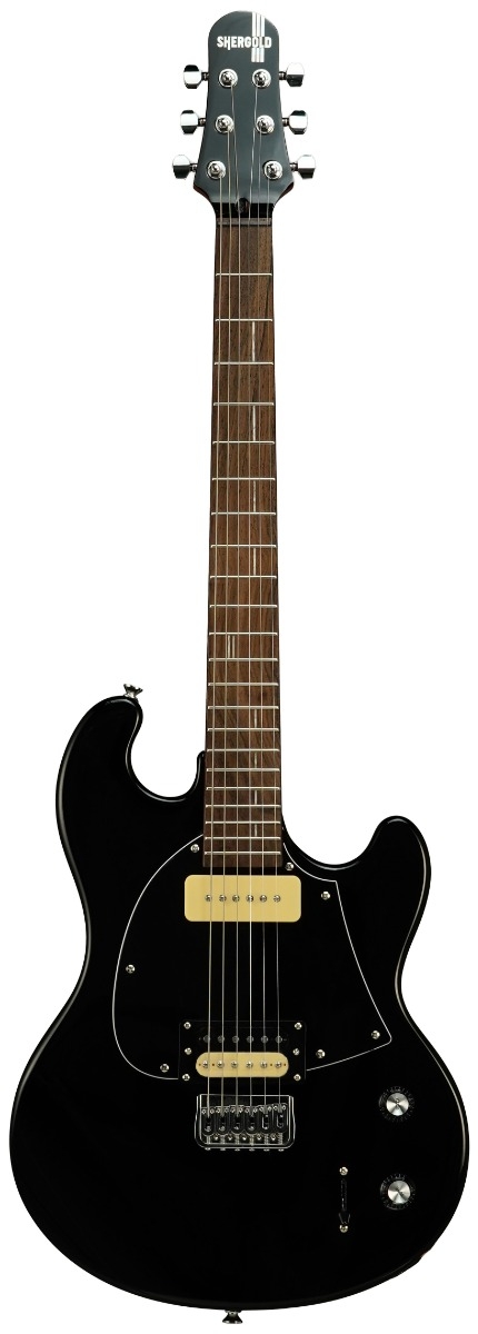 Shergold Masquerader Standard SM11 Solid Black Gloss - Image 1