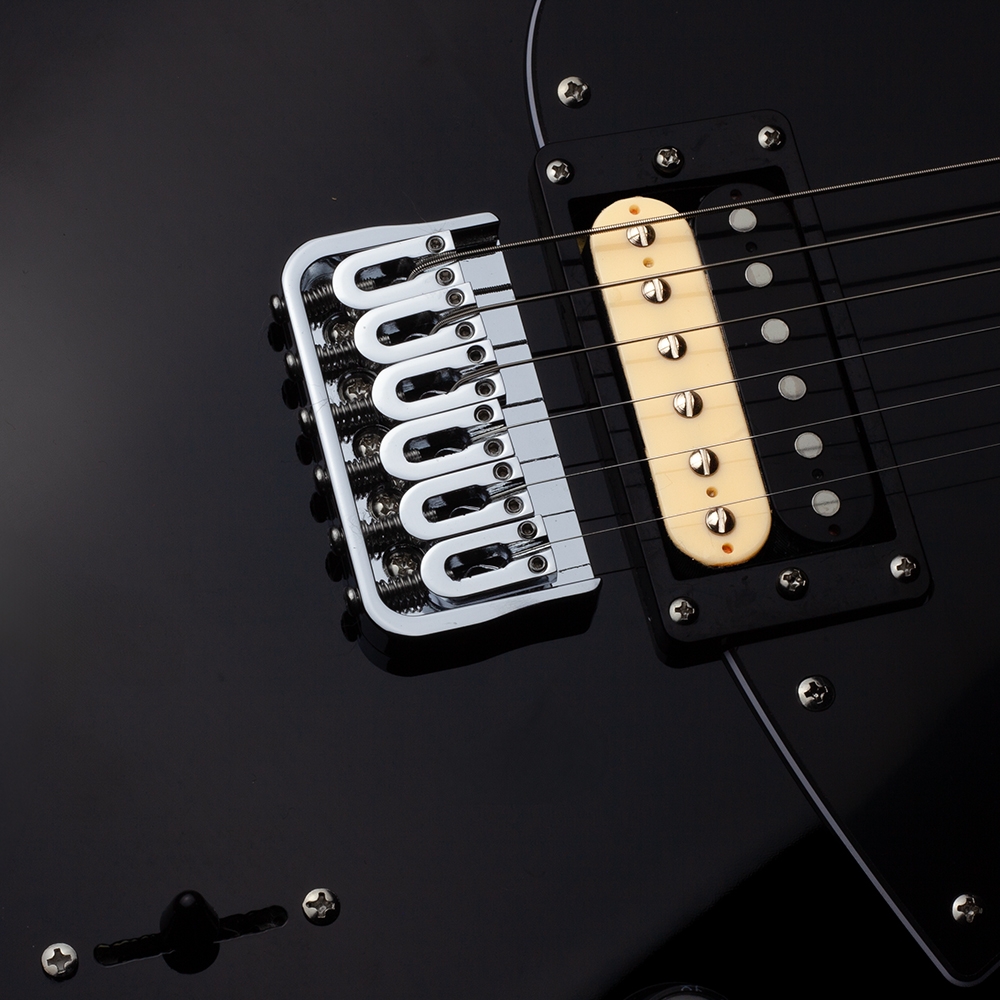Shergold Masquerader Standard SM11 Solid Black Gloss - Image 4