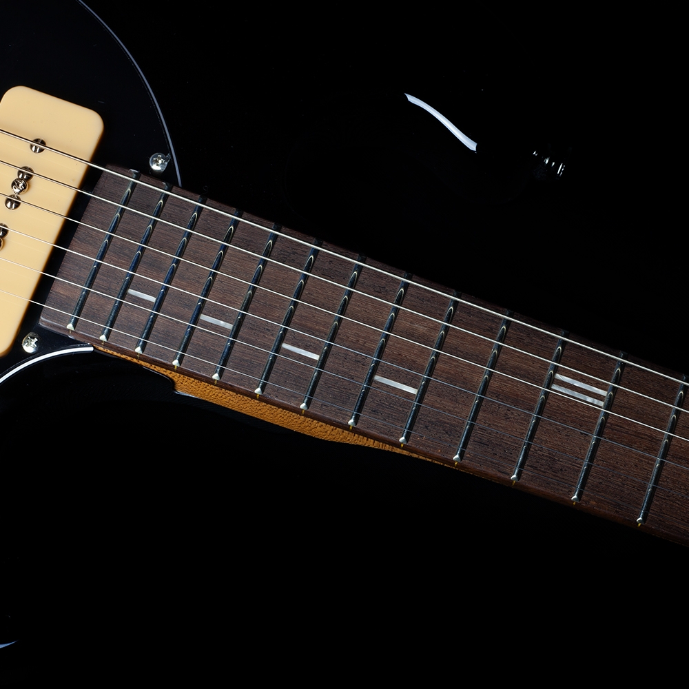 Shergold Masquerader Standard SM11 Solid Black Gloss - Image 7