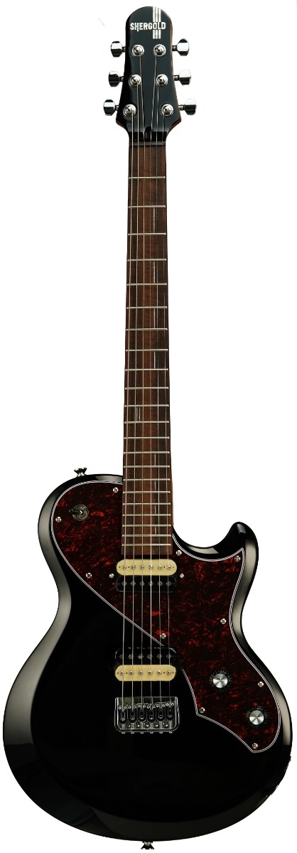 Shergold Provocateur Standard SP12 Solid Black Gloss - Image 1