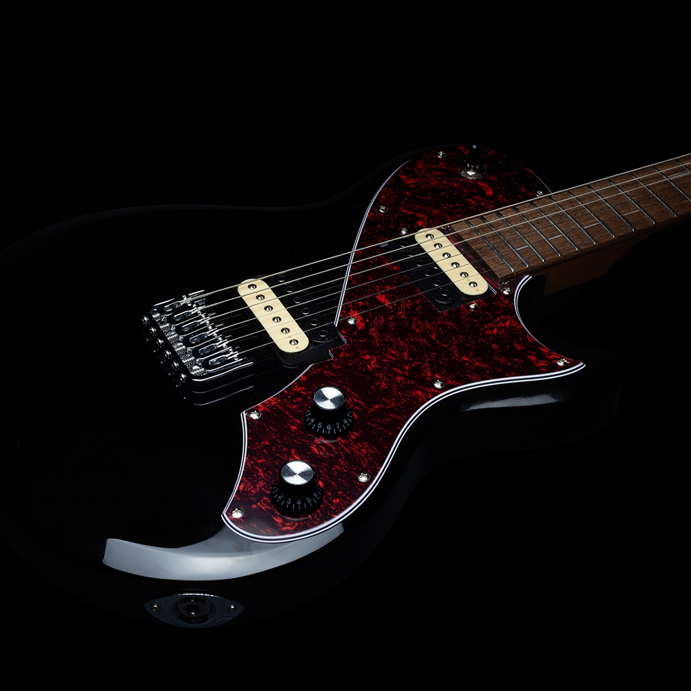 Shergold Provocateur Standard SP12 Solid Black Gloss - Image 3