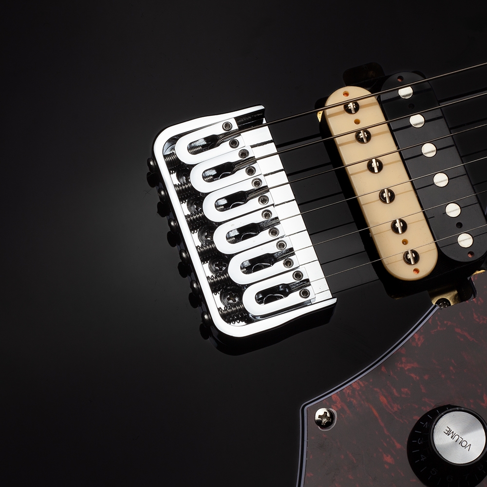 Shergold Provocateur Standard SP12 Solid Black Gloss - Image 4
