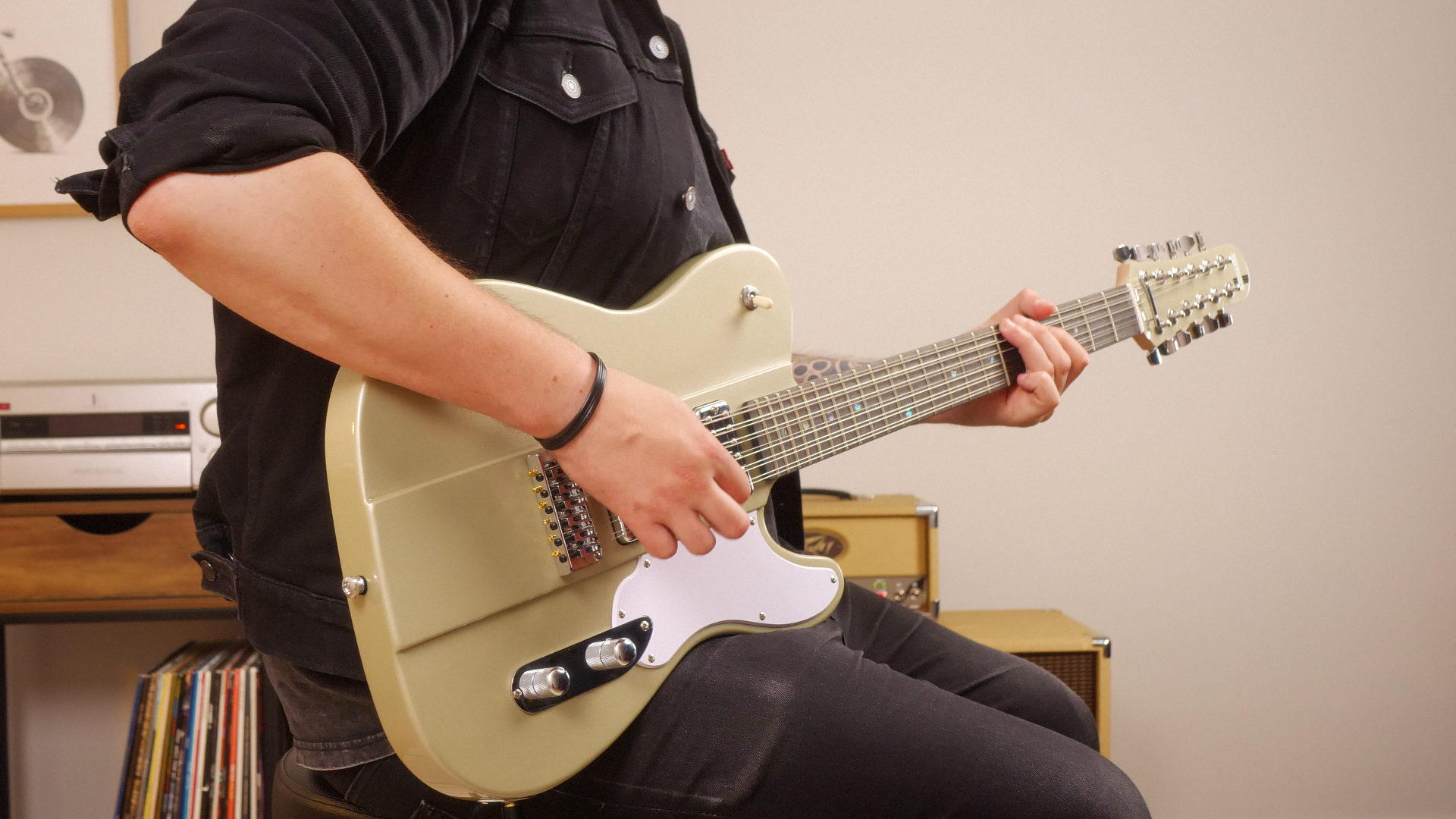 Shergold Telstar Standard ST14 Champagne Gold 12-String - Image 4
