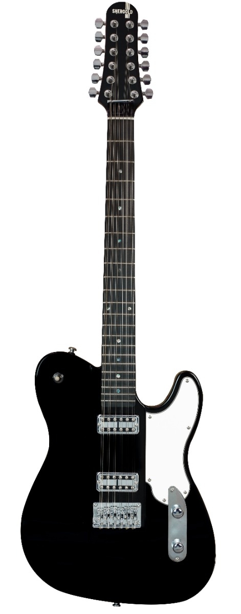 Shergold Telstar Standard ST14 Black 12-String - Image 1