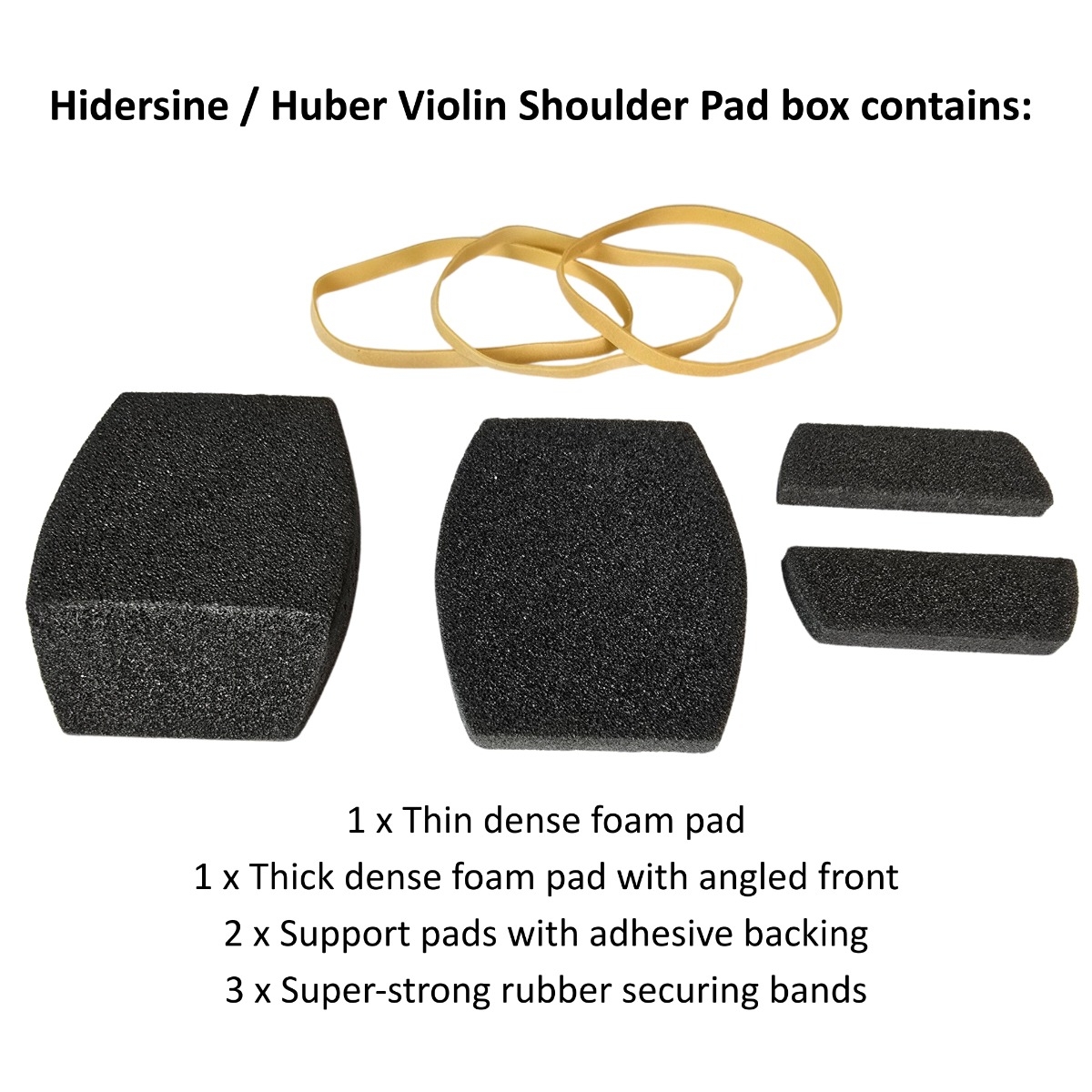 Huber by Hidersine Violin Shoulder Pad – Non-Slip Foam Support Set for 1/8 to Full Size Violins & Violas – Adjustable, Lightweight & Trusted by Teachers – Made in the UK - Image 5