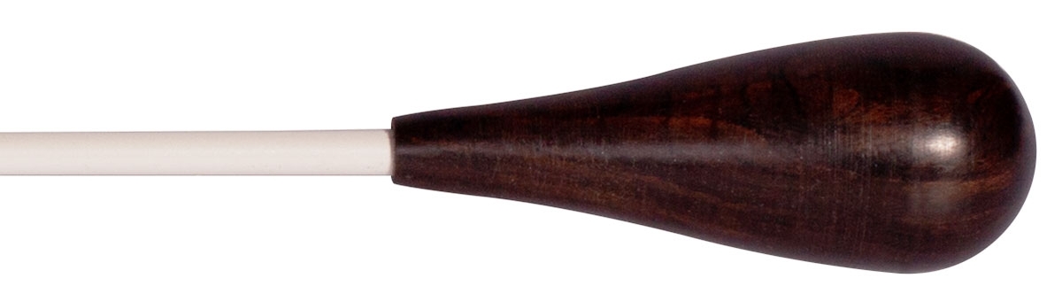 Montford Baton 14" White Lacquer Ebony Pear - Image 1