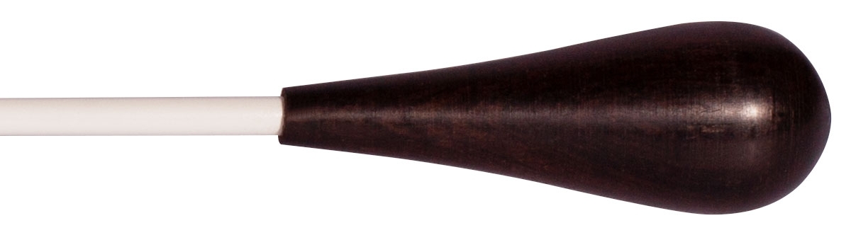 Montford Baton 16" White Lacquer Ebony Pear - Image 1
