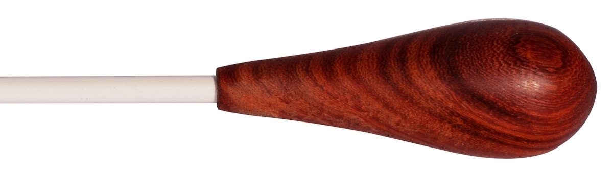 Montford Baton 14" White Lacquer Pau Rosa Pear - Image 1