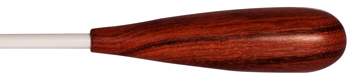 Montford Baton 14" White Lacquer Pau Rosa Taper - Image 1