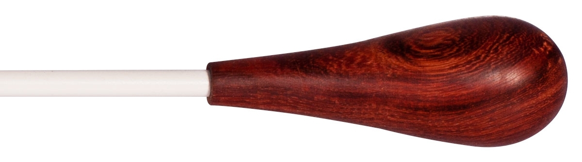 Montford Baton 16" White Lacquer Pau Rosa Pear - Image 1