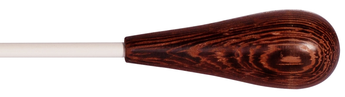 Montford Baton 14" White Lacquer Wenga Pear - Image 1