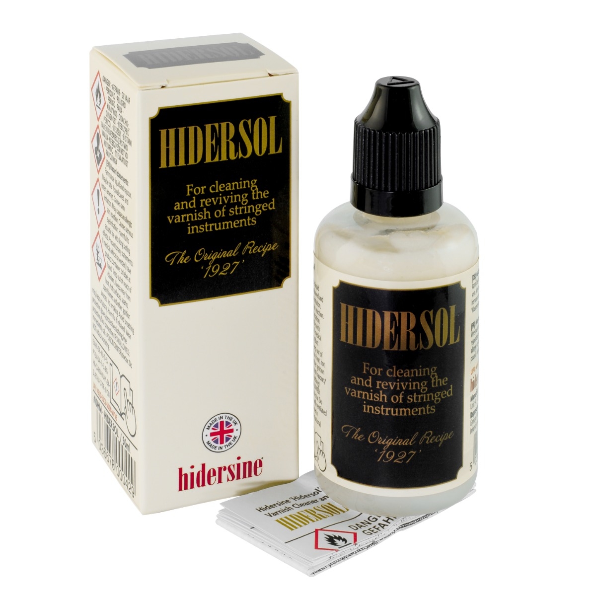 Hidersine HIDERSOL Violin Cleaner - Varnish Cleaner Preparation - BOX OF 10 - Image 2