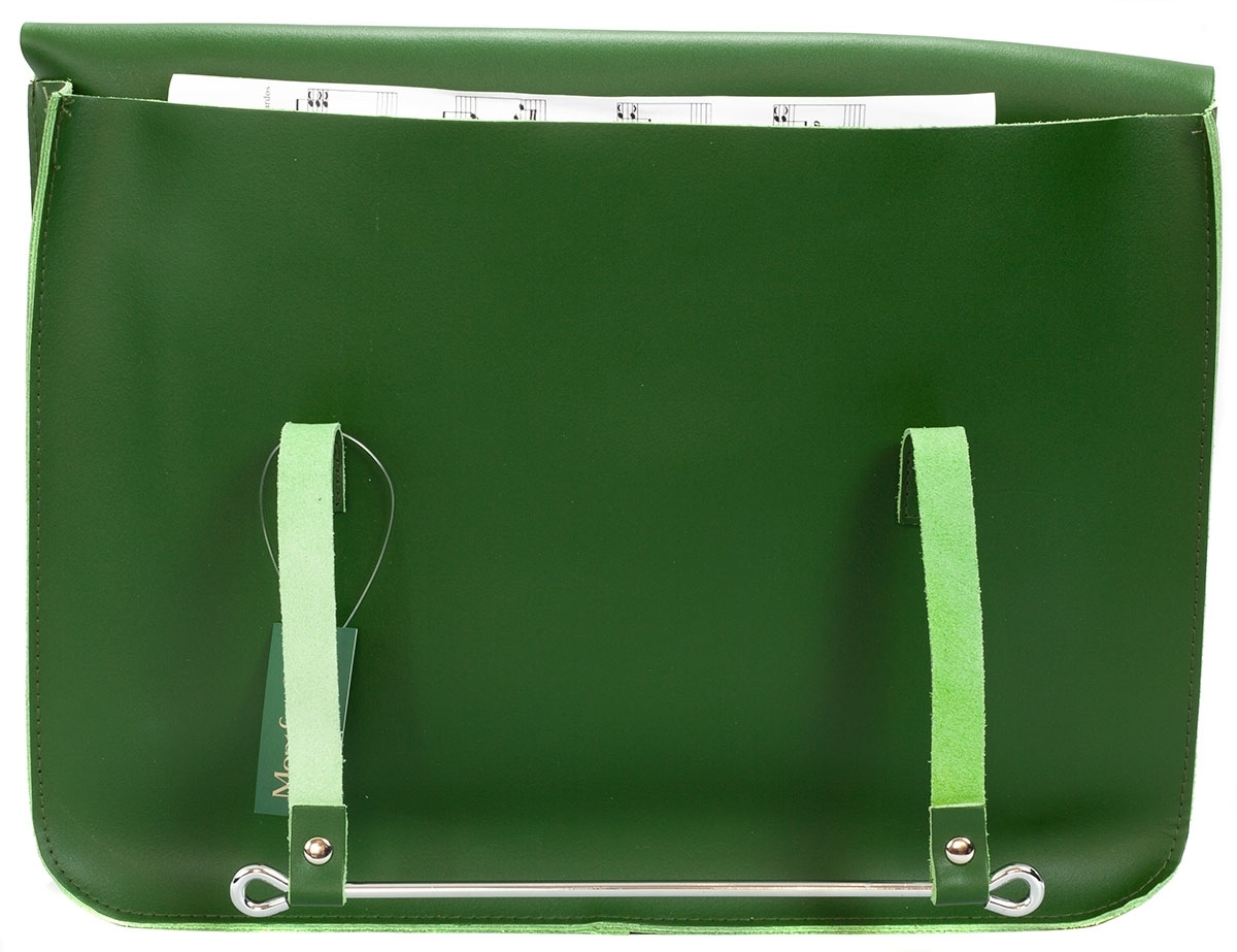 Montford Leather Music Case - Olive Green - Image 4