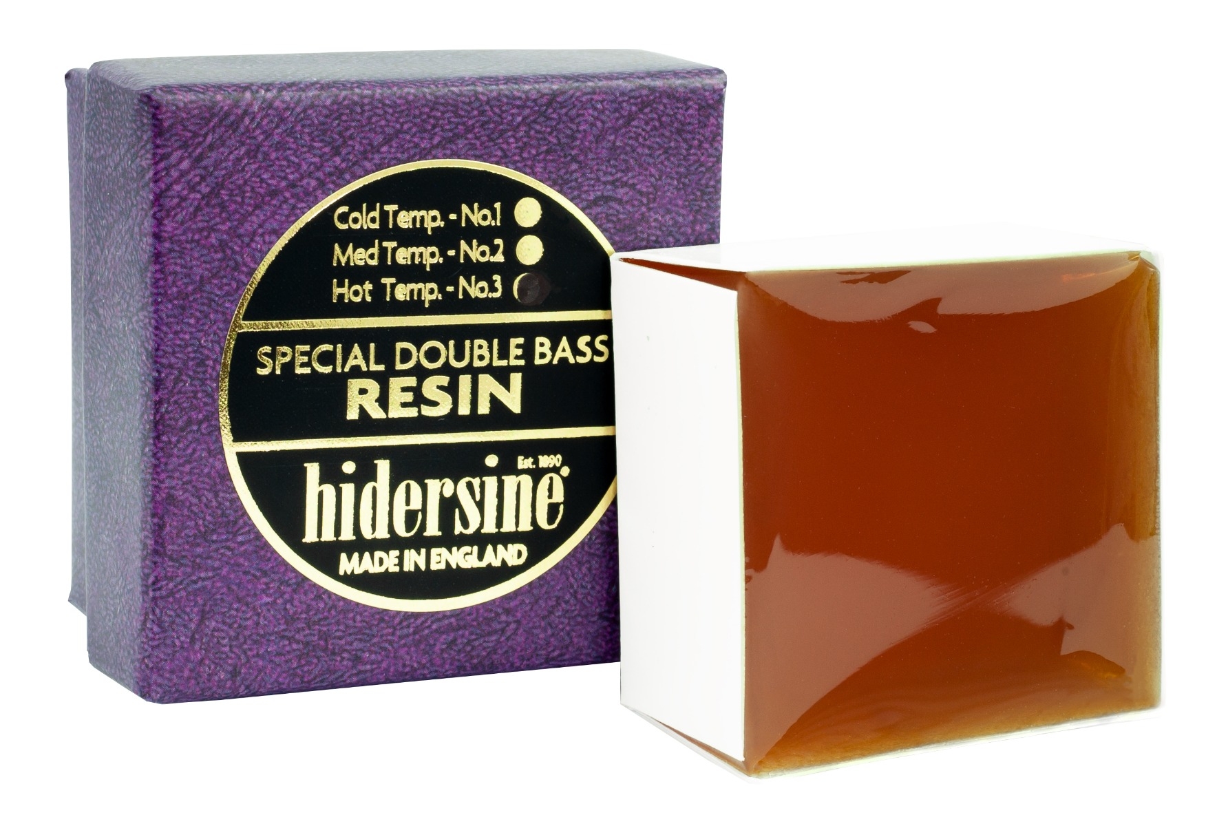 Hidersine Double Bass Rosin Hard, Warm - Image 4