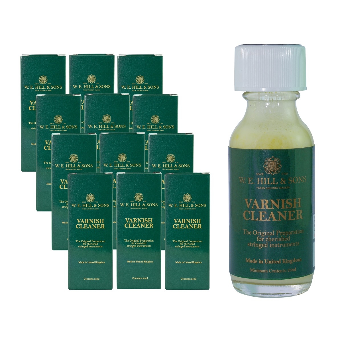 W. E. Hill Preparation Cleaning Liquid - Varnish Cleaner - BOX OF 12 - Image 1