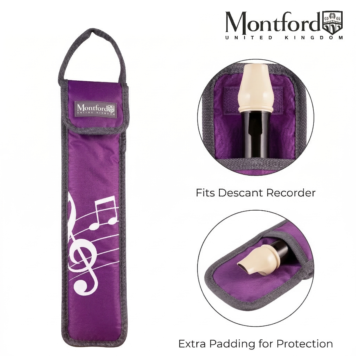 Montford Recorder Bag Purple - Image 6