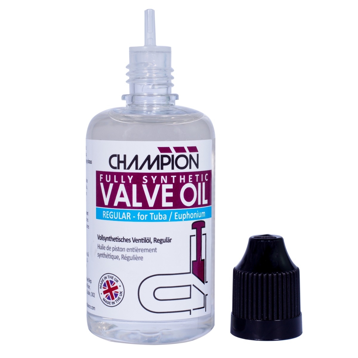 Champion Premium Fully Synthetic Valve Oil - Regular - 50ml Bottle (Similar to Blue Juice) - Image 3