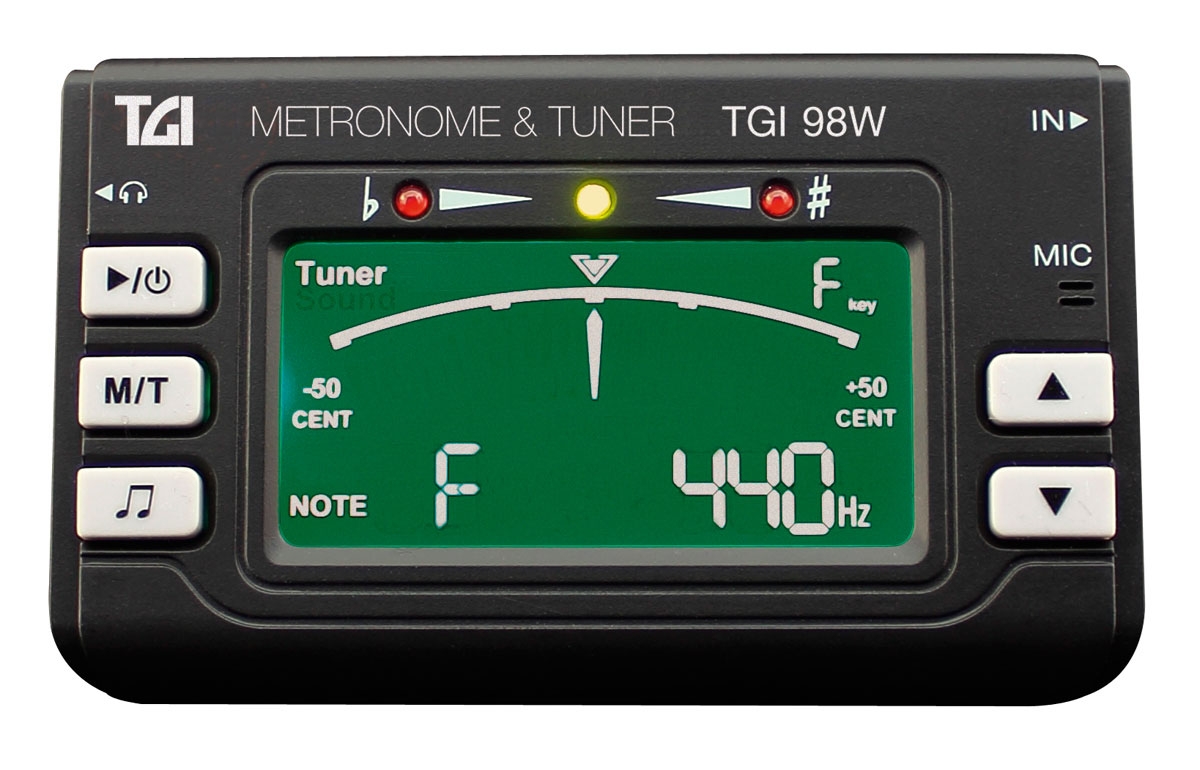 TGI Woodwind Brass Digital Tuner and Metronome with Clip On Mic. - Image 1