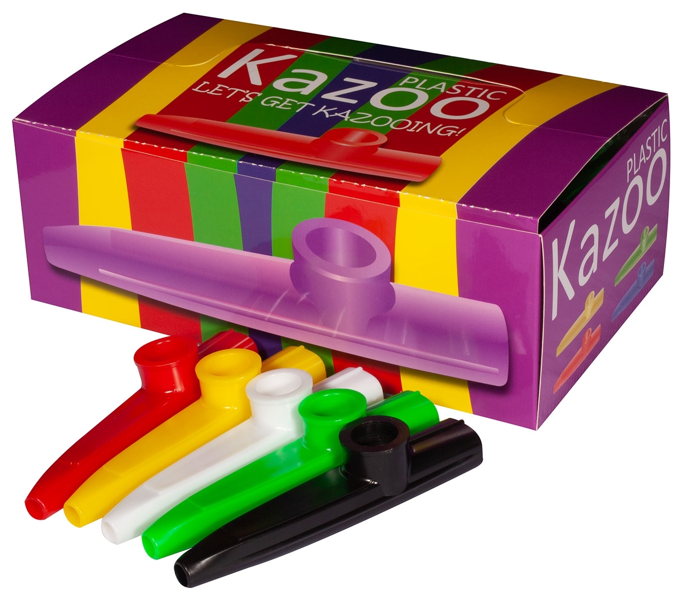 Montford Plastic Kazoo - 24 pieces - Various Colours - Image 1