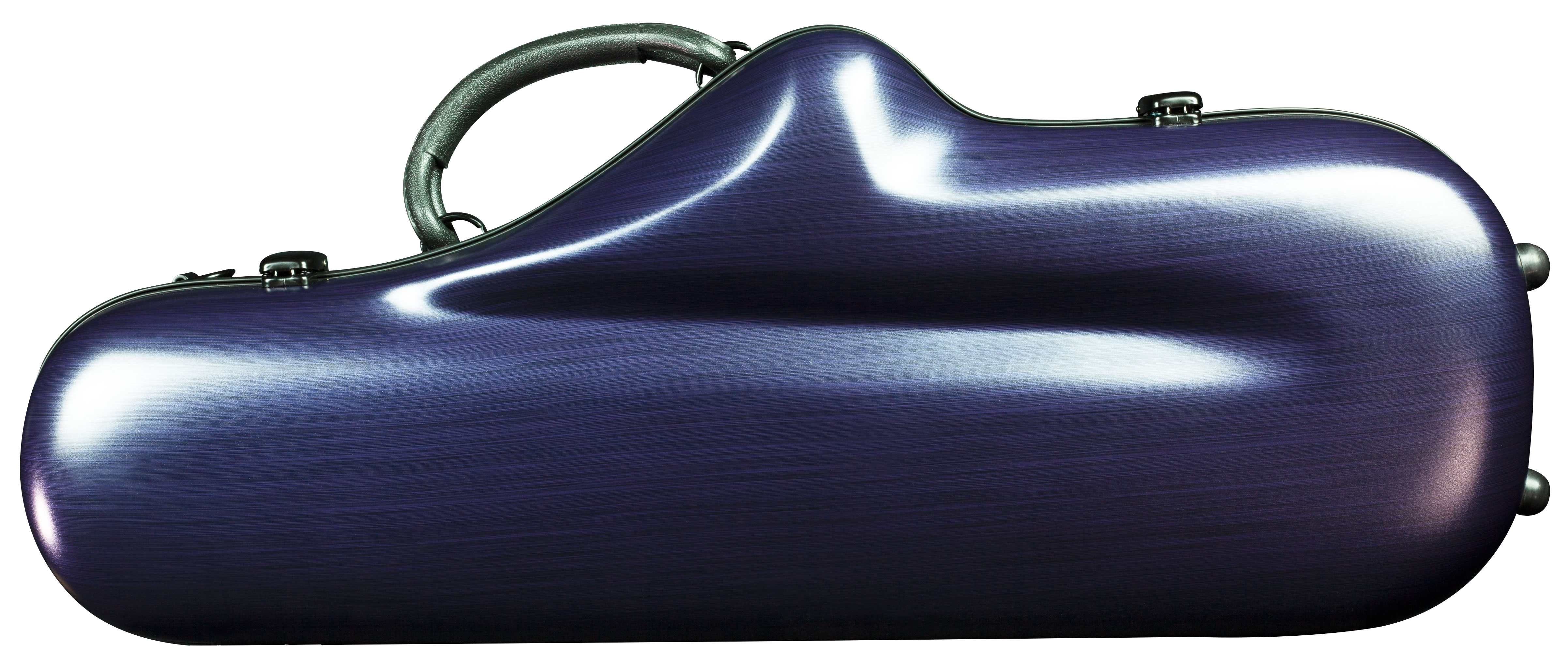 Champion Polycarbonate Alto Sax Case - Matte Purple - Image 1