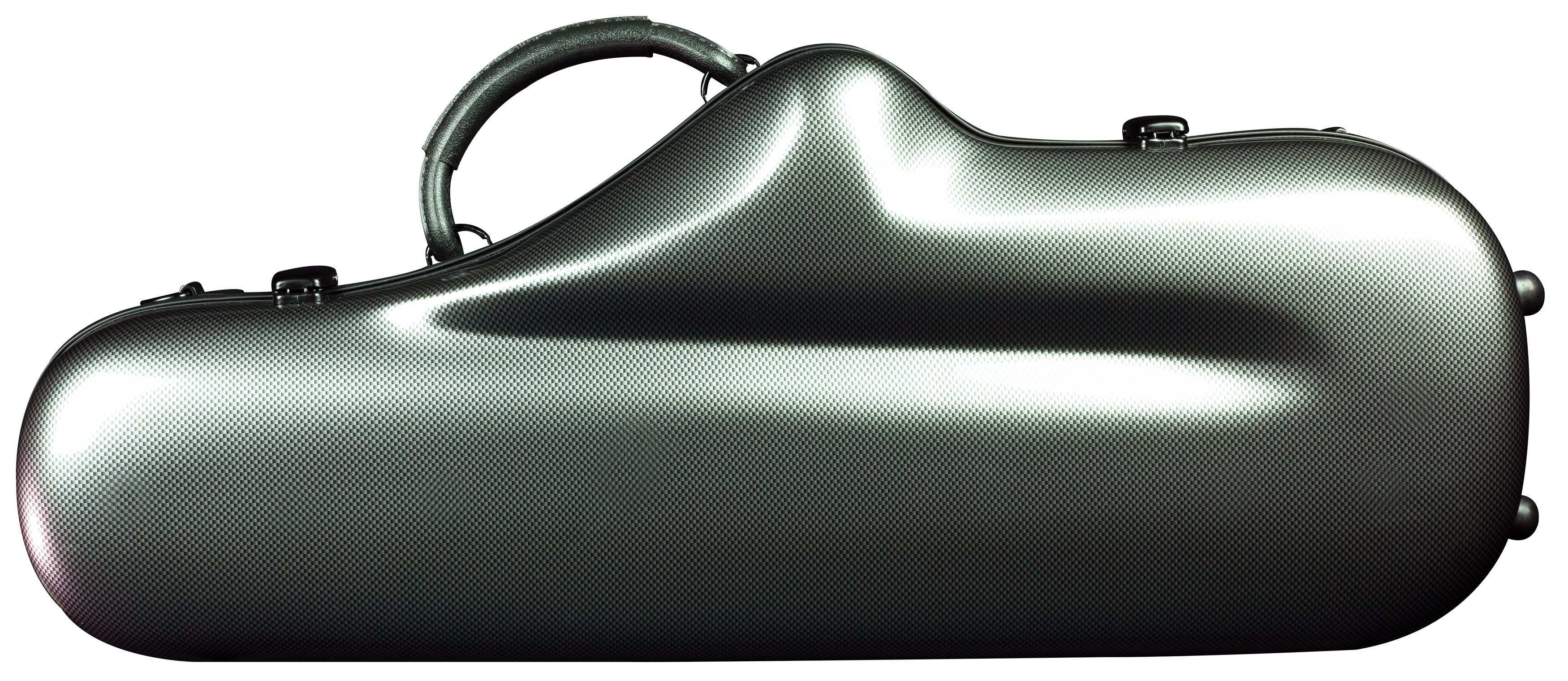 Champion Polycarbonate Alto Sax Case - Black Grid - Image 1