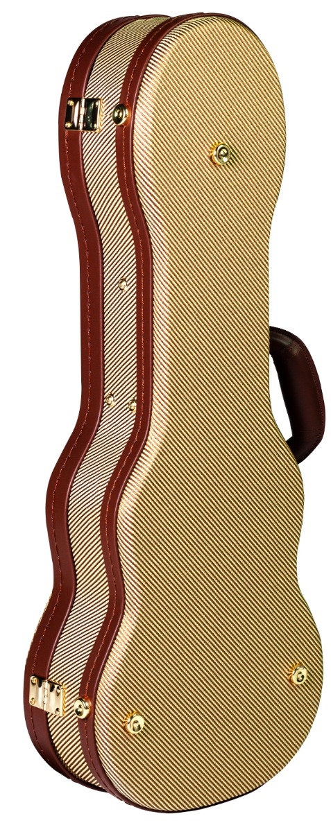 TGI Concert Ukulele Tweed Wooden Case - Image 2