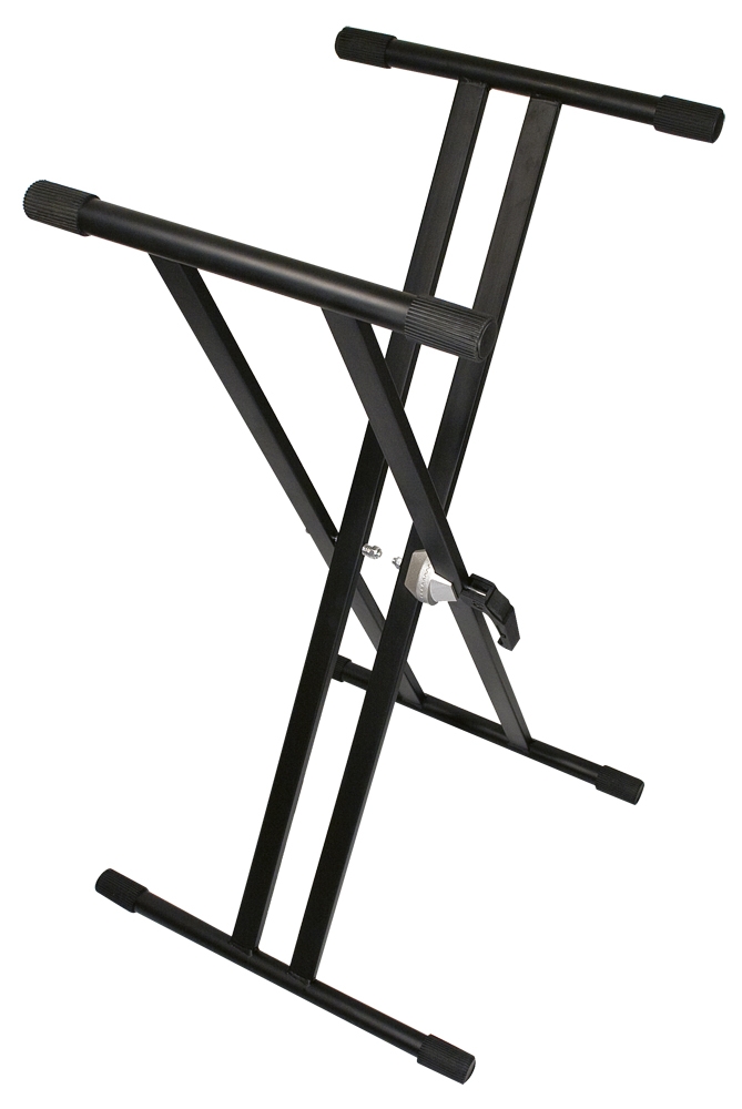 TGI Keyboard stand. Double Braced. Black - Image 1