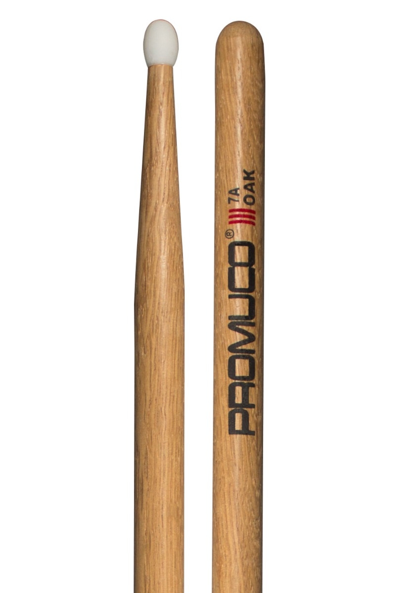 Promuco Drumsticks - Oak 7A Nylon Tip - Image 1