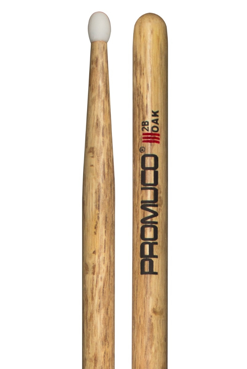 Promuco Drumsticks - Oak 2B Nylon Tip - Image 1