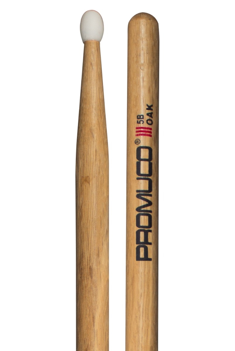Promuco Drumsticks - Oak 5B Nylon Tip - Image 1