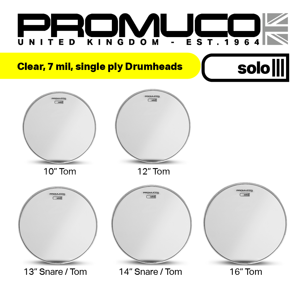 Promuco Solo Drumhead Clear 12" - Image 6