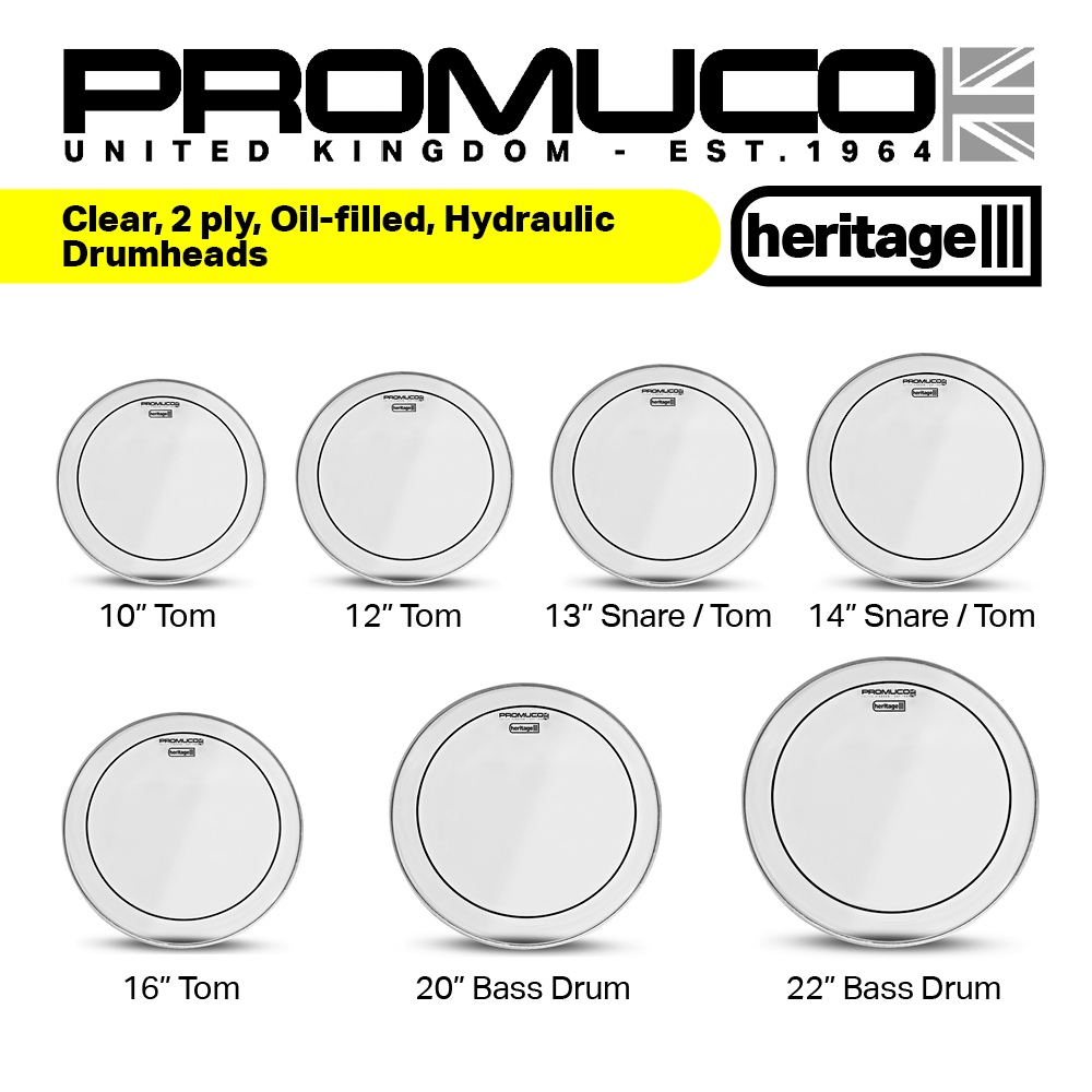 Promuco Heritage Drumhead 2-Ply Oil-Filled 12" - Image 6