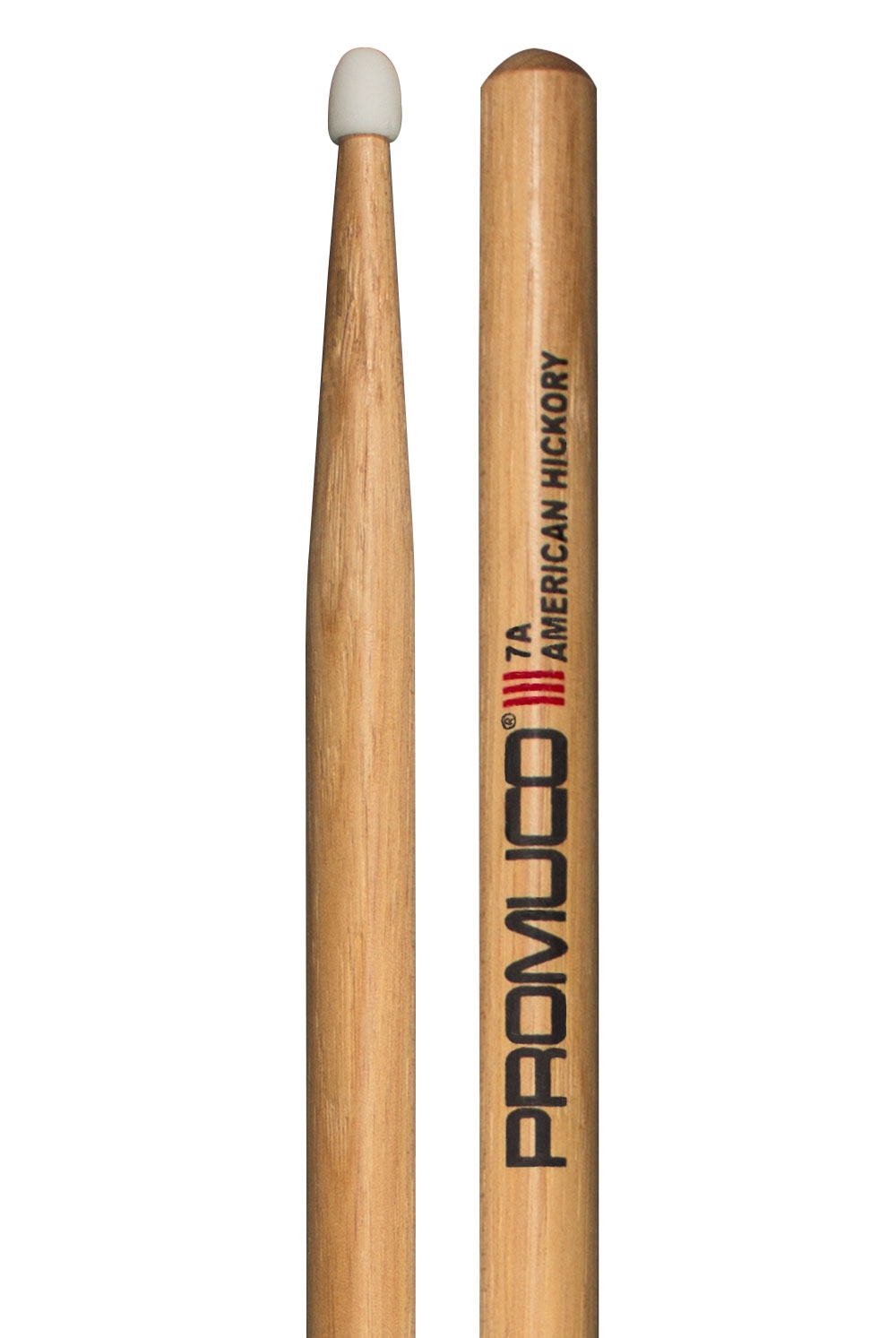Promuco Drumsticks - Hickory 7A Nylon Tip - Image 1