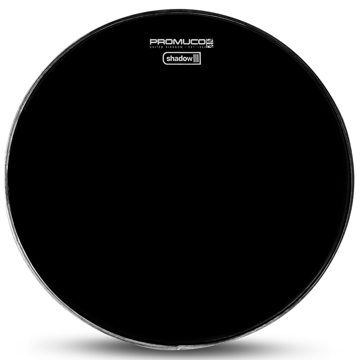Promuco Shadow Drumhead Black Bass Drum 22" - Image 1