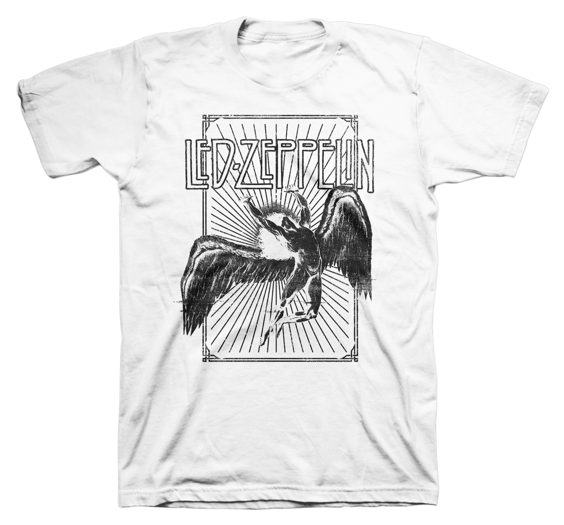 Led Zeppelin T-Shirt Medium - Icarus Burst White - Image 1