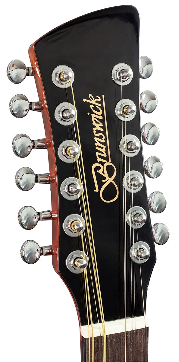 Brunswick Dreadnought Cutaway 12 String Natural - Image 4