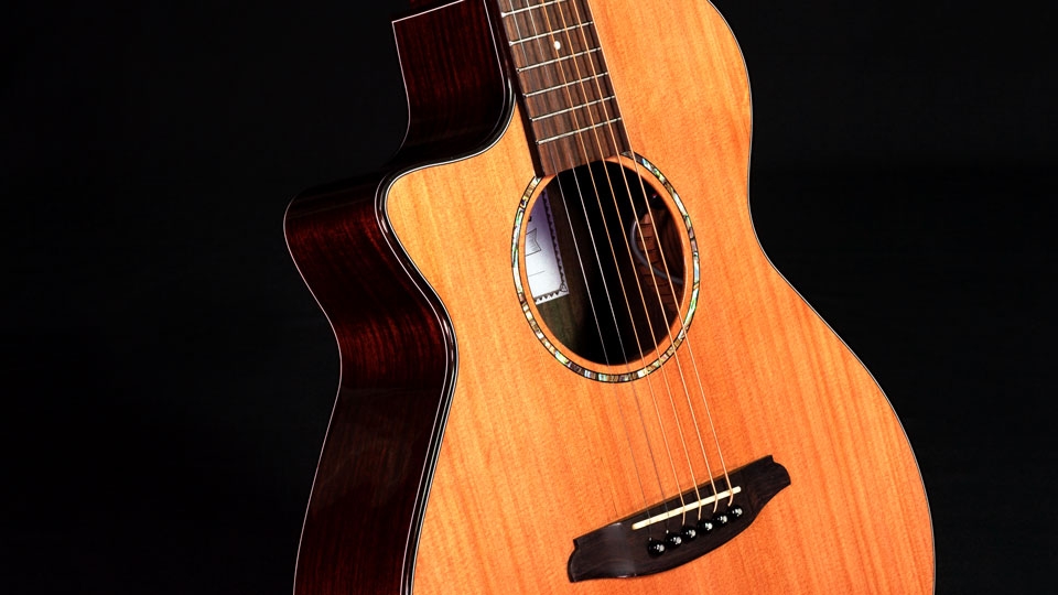 Rathbone No.1 - Cedar/Rosewood E/Cut - Inc. Gigbag - Lefthanded - Image 3