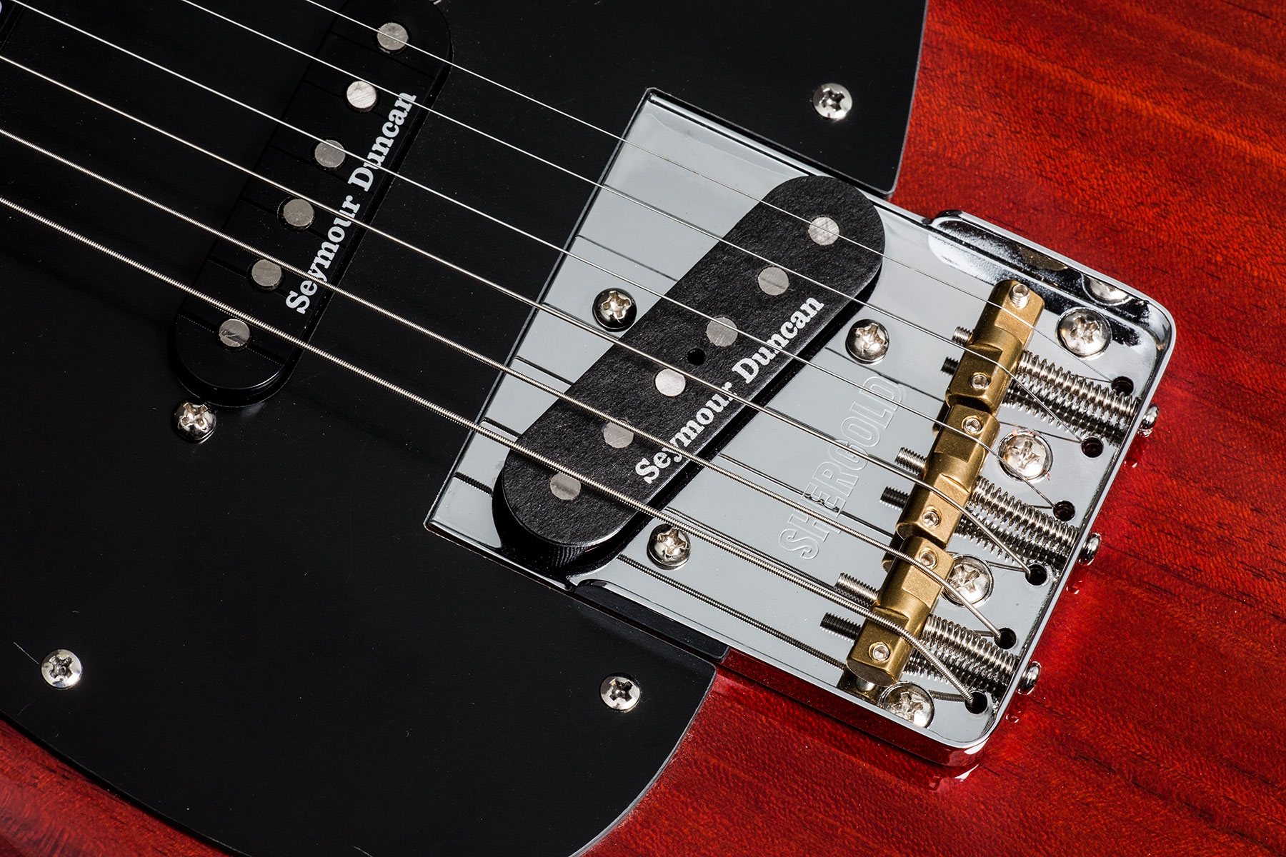 Shergold Masquerader Classic SM03 Thru-Cherry - Image 3