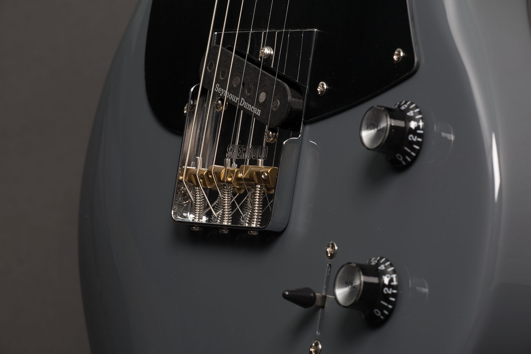 Shergold Masquerader Classic SM03 Solid Battleship Grey - Image 3